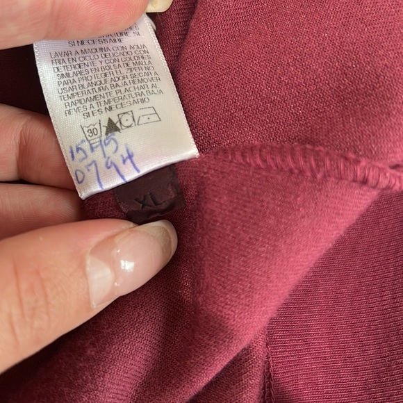 Burgundy wine longline juicy jacket special version front ruching XL - Picture 6 of 7